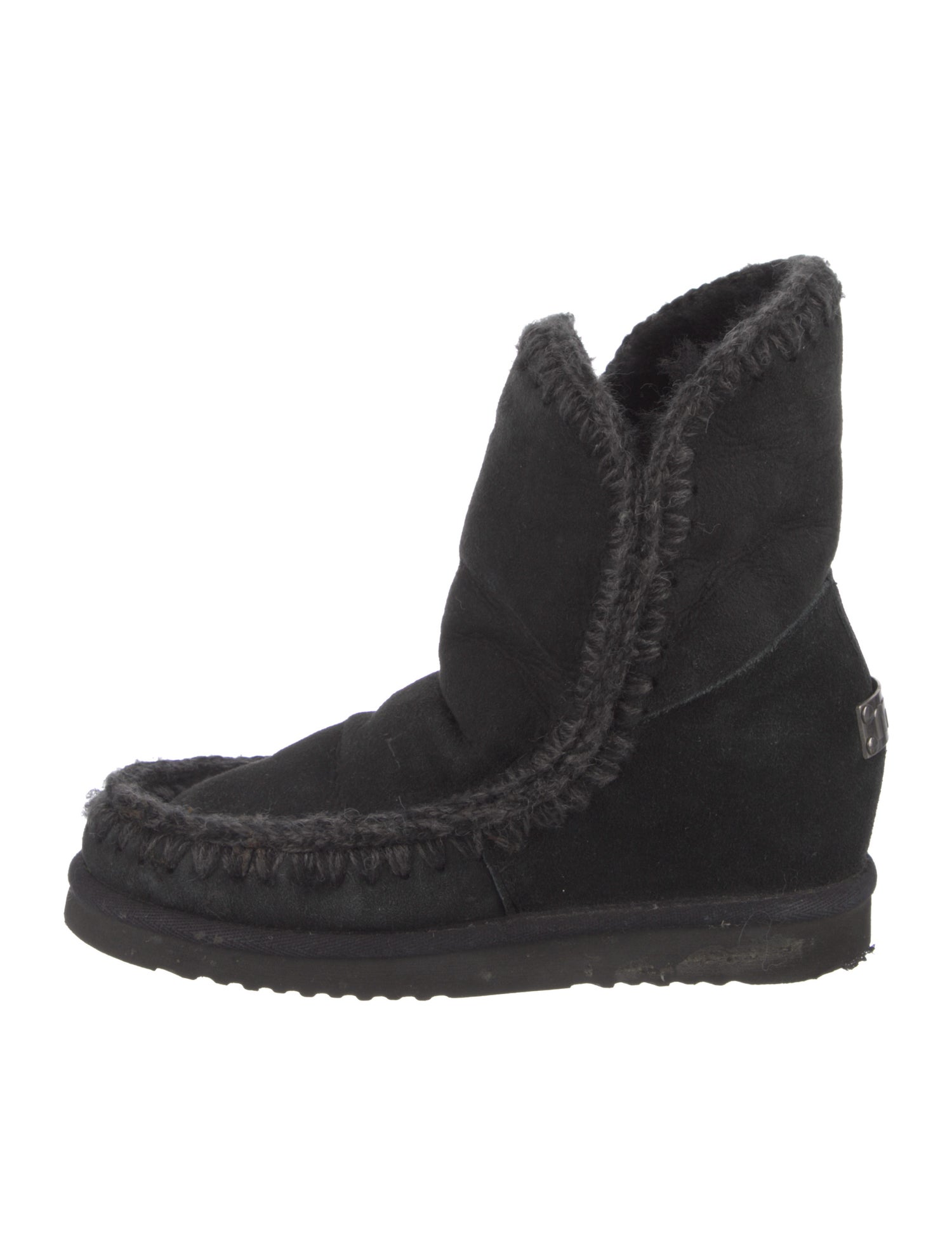 Mou Suede Combat Boots