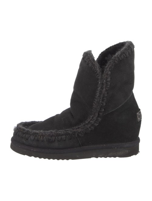Mou Suede Combat Boots