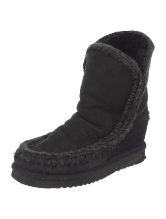 Mou Suede Combat Boots