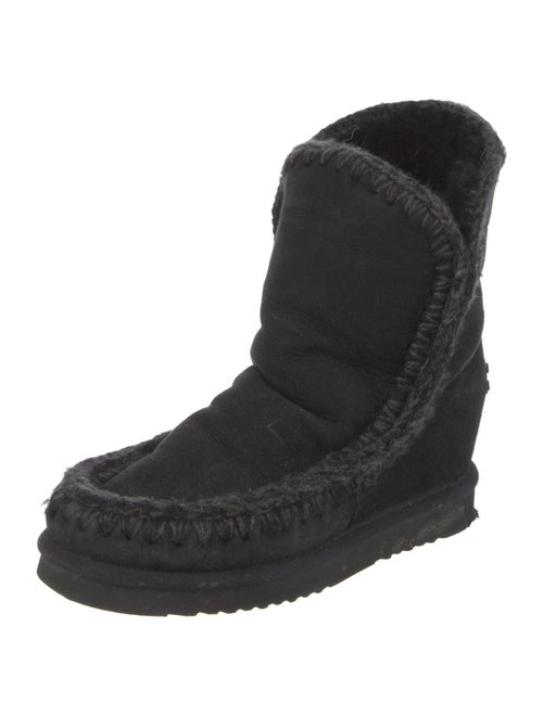 Mou Suede Combat Boots