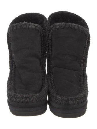 Mou Suede Combat Boots