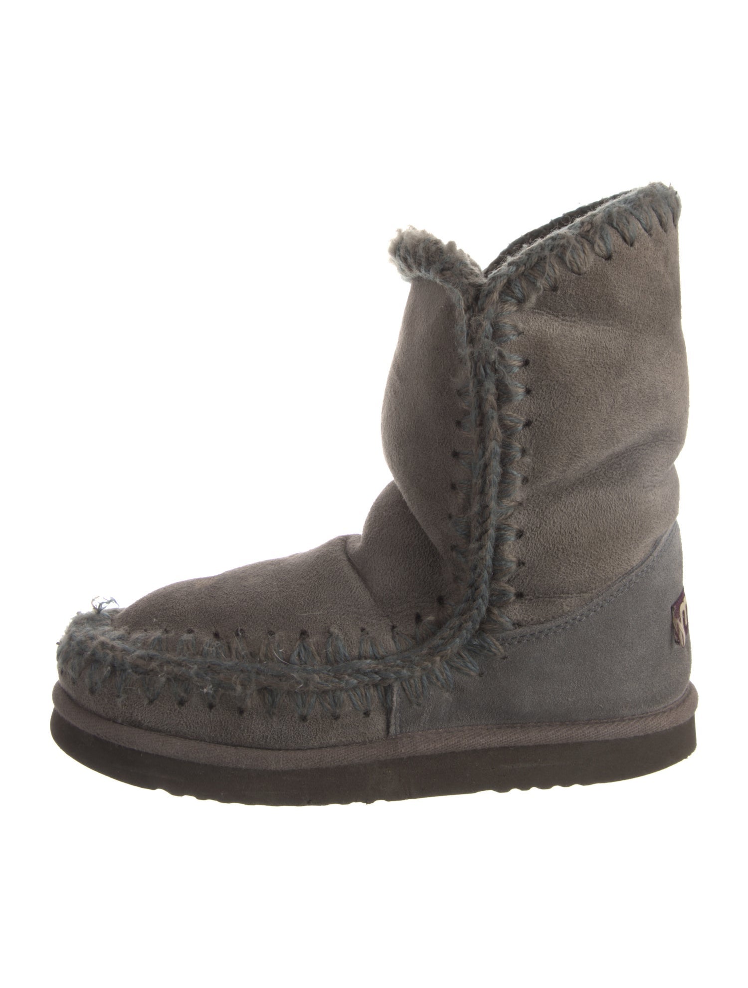 Mou Suede Lace-Up Boots