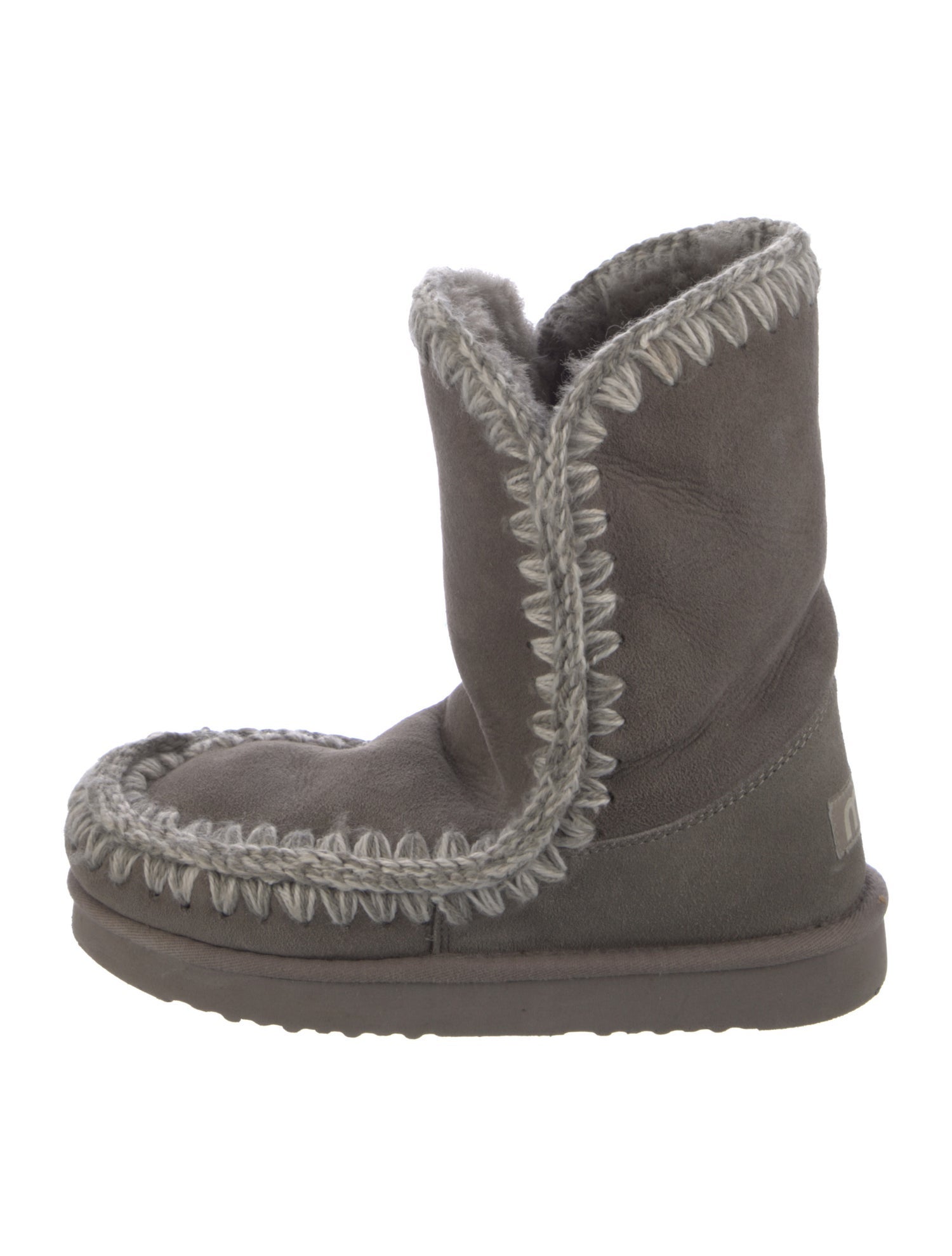 Mou Suede Printed Lace-Up Boots