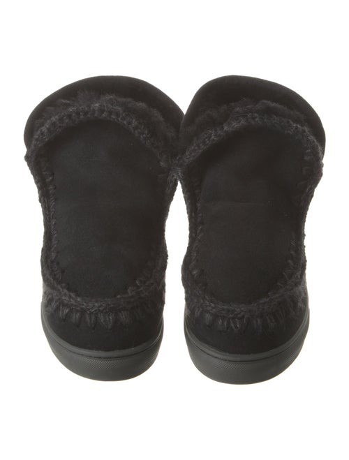 Mou Shearling Whipstitch Trim Snow Boots