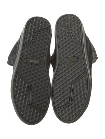 Mou Shearling Whipstitch Trim Snow Boots