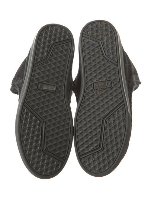 Mou Shearling Whipstitch Trim Snow Boots