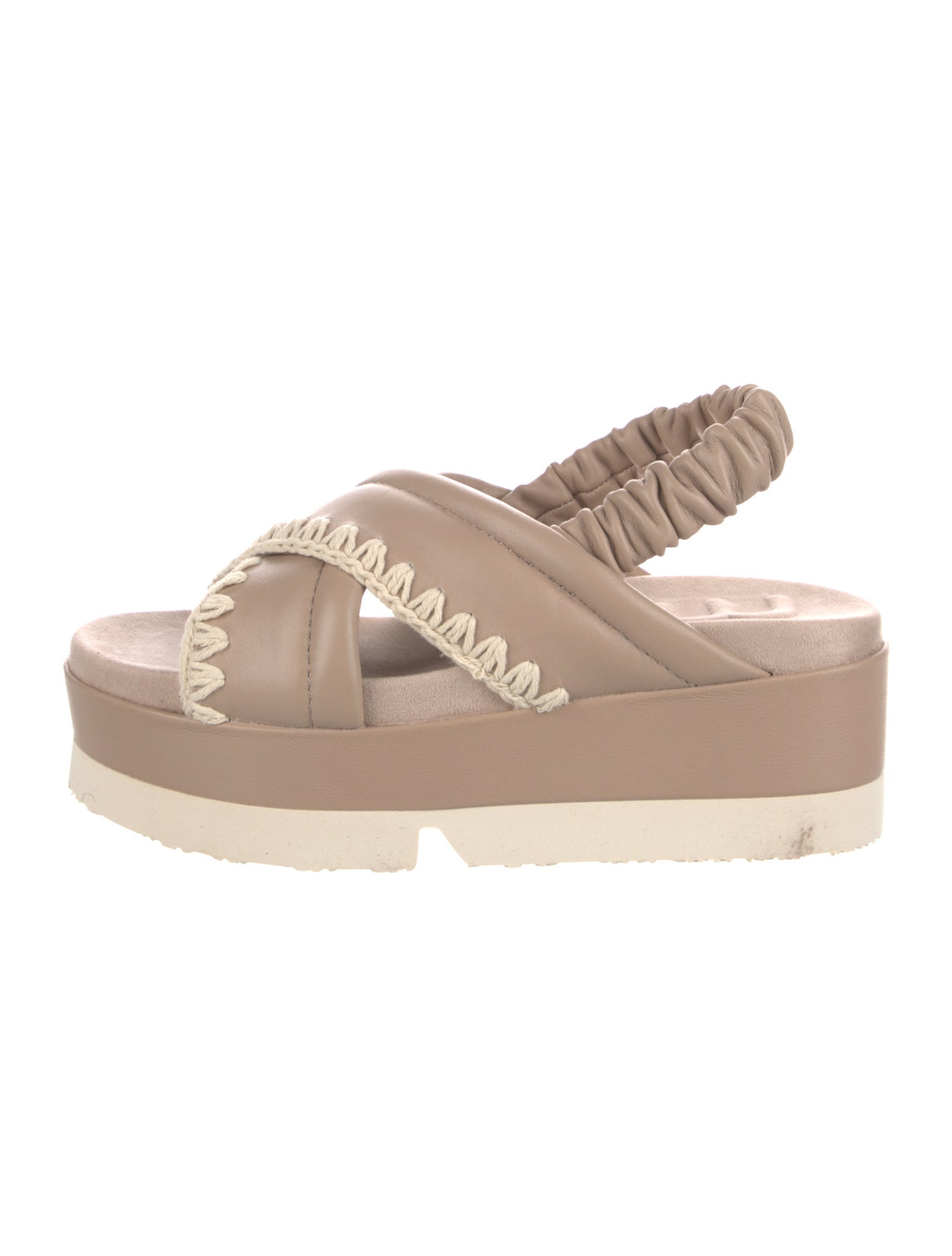 Mou Leather Slingback Sandals