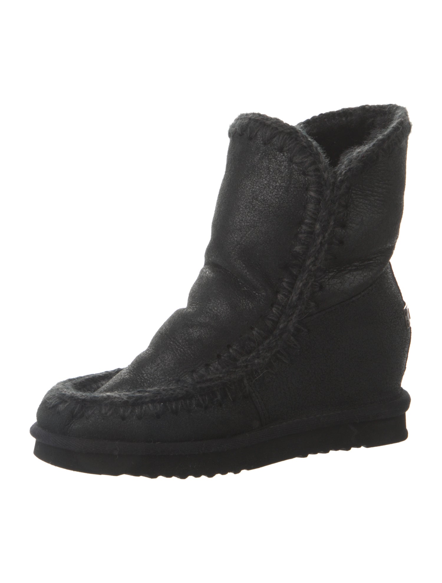 Mou Leather Combat Boots