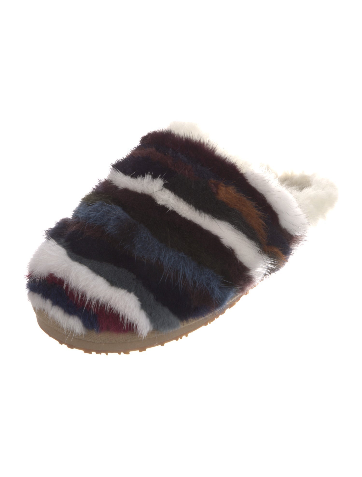 Mou Fur Printed Mules