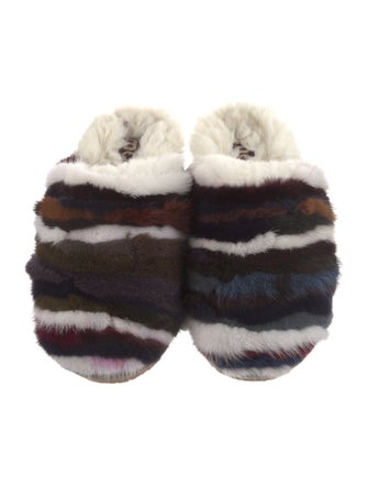 Mou Fur Printed Mules