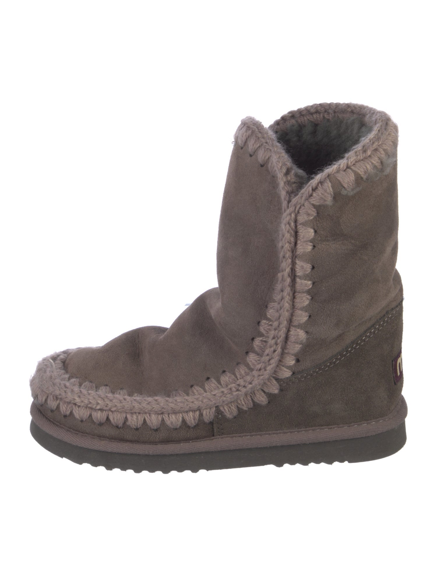 Mou Suede Combat Boots