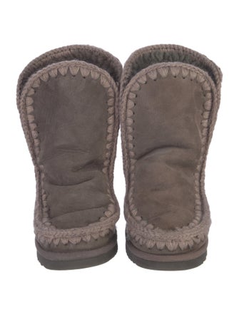 Mou Suede Combat Boots