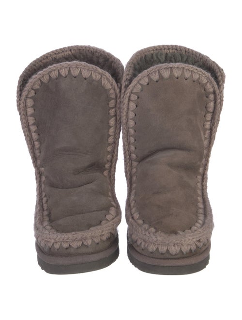 Mou Suede Combat Boots