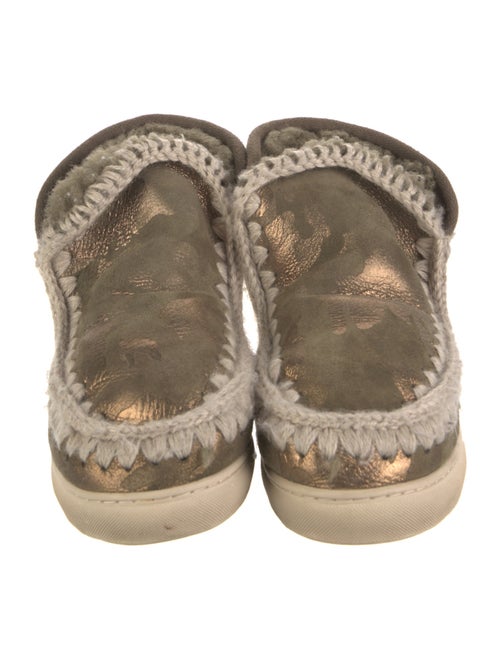 Mou Suede Printed Lace-Up Boots