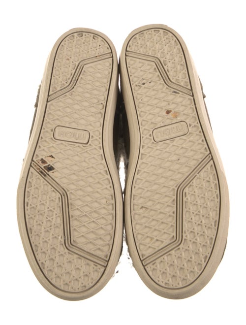 Mou Suede Printed Lace-Up Boots