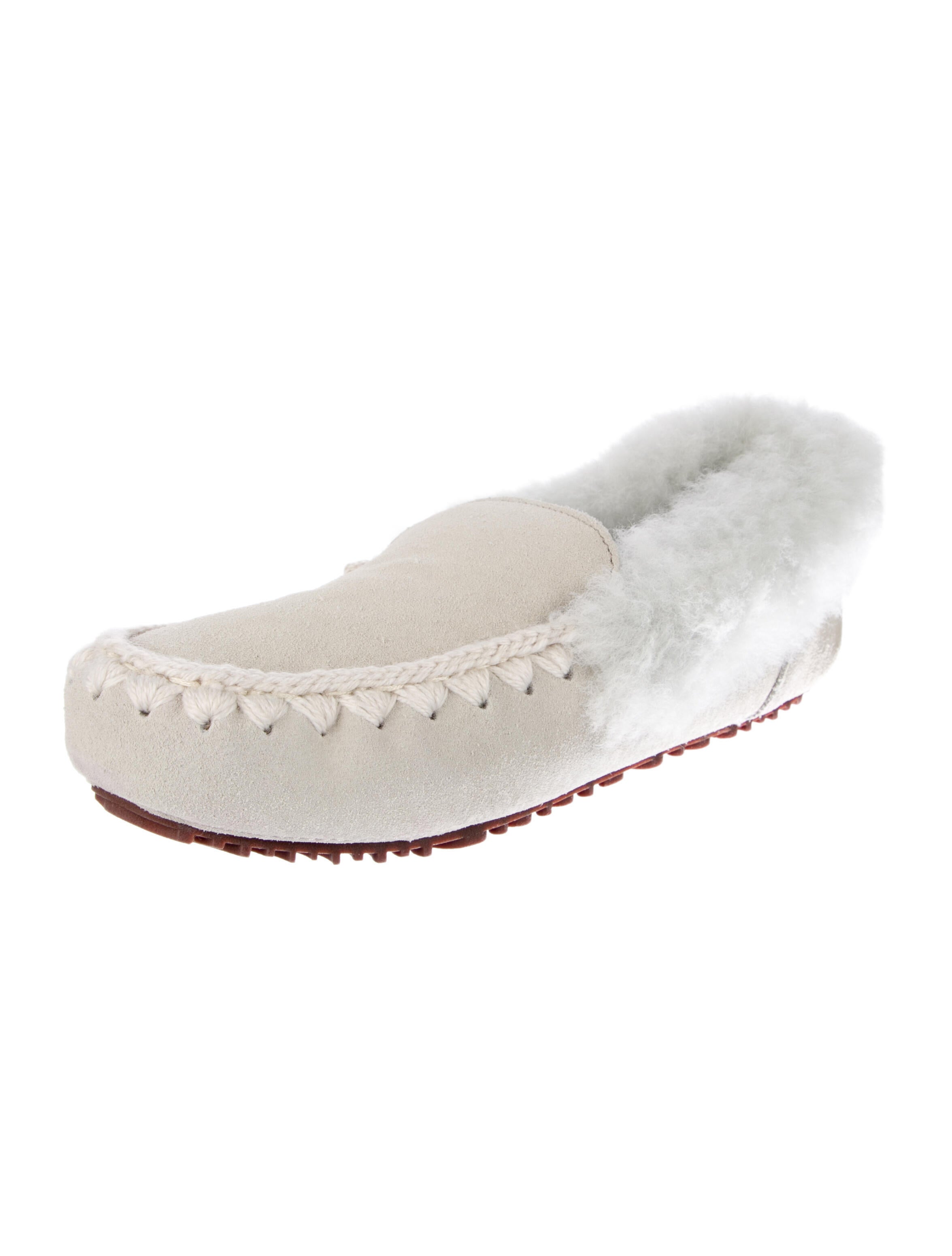 Mou Suede Fur Trim Loafers w/ Tags