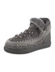 Mou Suede Crystal Embellishments Hiking Boots