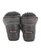 Mou Suede Crystal Embellishments Hiking Boots