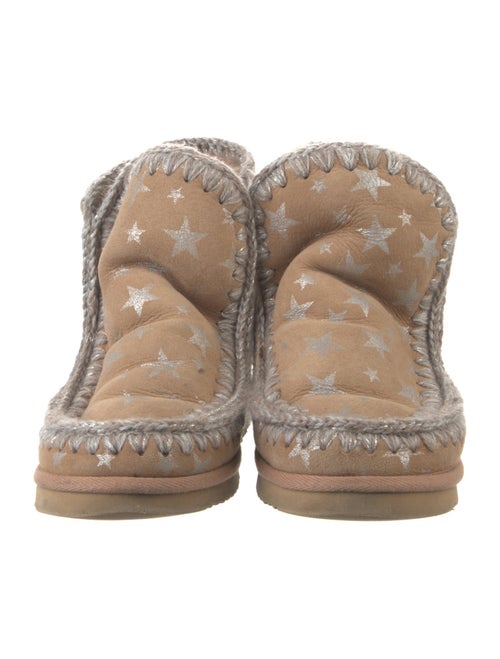 Mou Suede Printed Lace-Up Boots