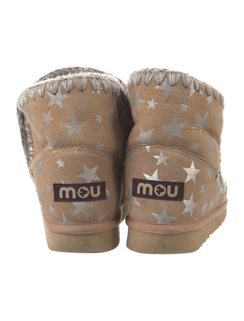 Mou Suede Printed Lace-Up Boots