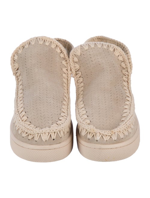 Mou Suede Whipstitch Trim Espadrilles