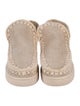Mou Suede Whipstitch Trim Espadrilles