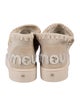 Mou Suede Whipstitch Trim Espadrilles