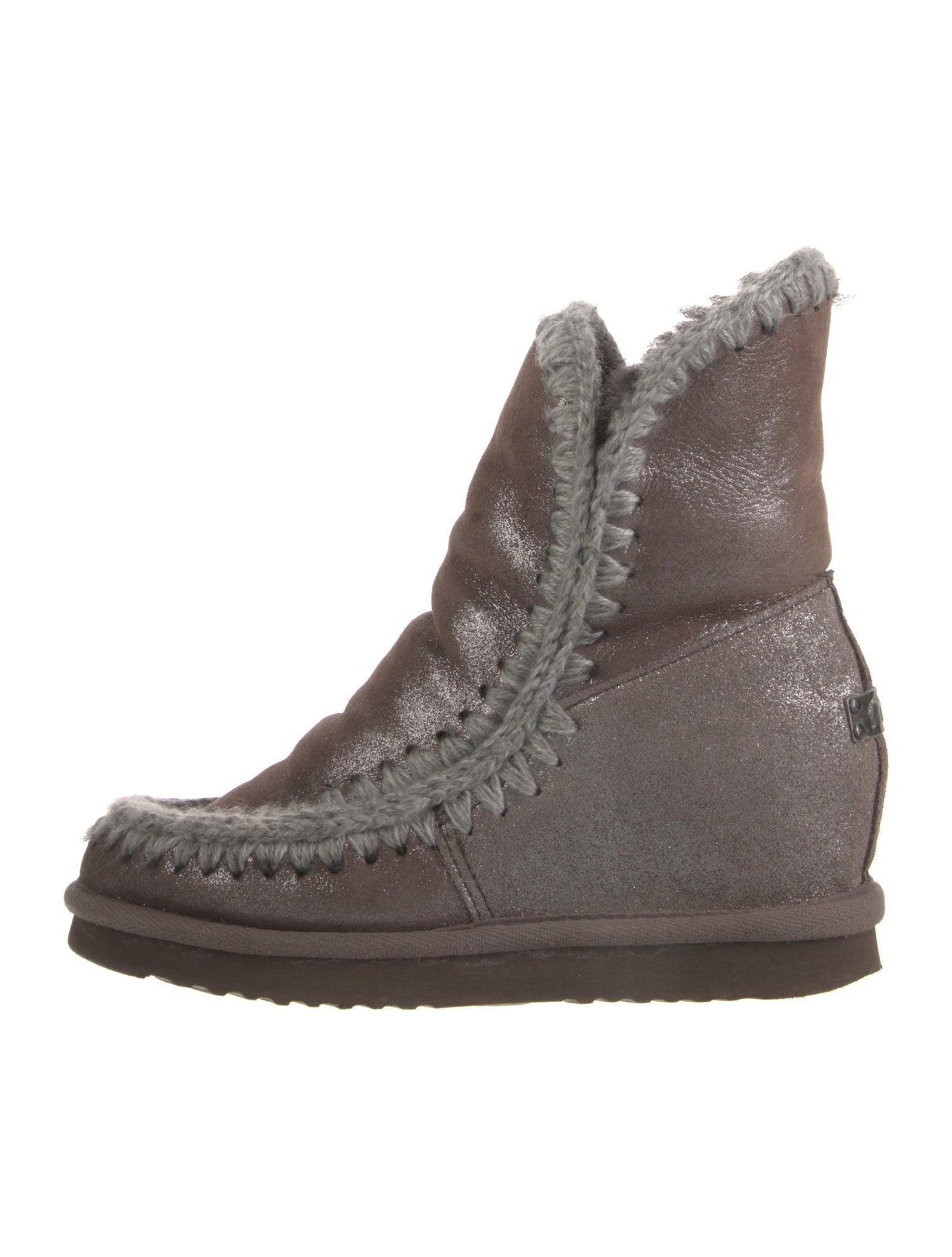 Mou Suede Combat Boots