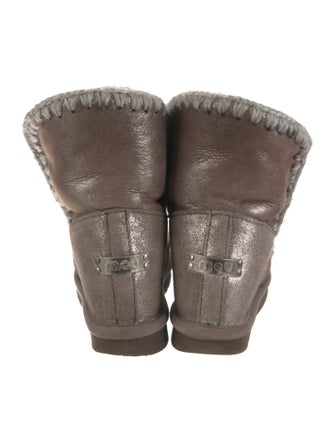 Mou Suede Combat Boots