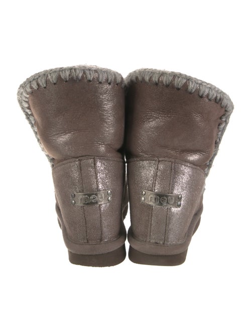 Mou Suede Combat Boots