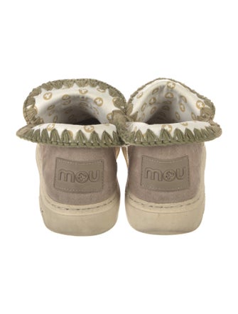 Mou Suede Lace-Up Boots