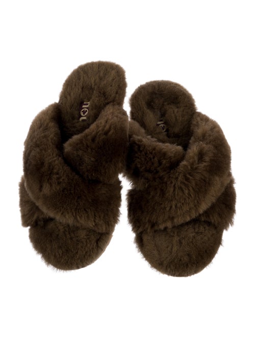 Mou Fur Fur Trim Slides