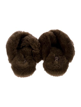 Mou Fur Fur Trim Slides