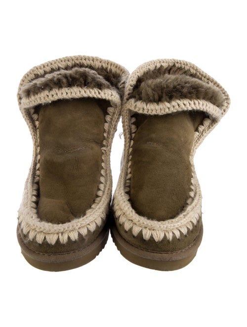 Mou Suede Lace-Up Boots