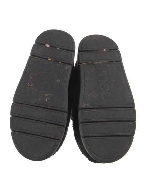 Mou Suede Fur Trim Lace-Up Boots