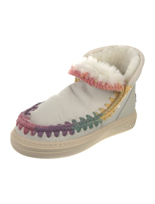 Mou Leather Patterned Boots