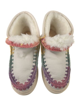 Mou Leather Patterned Boots