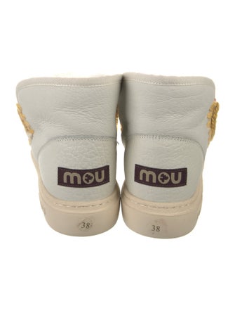 Mou Leather Patterned Boots