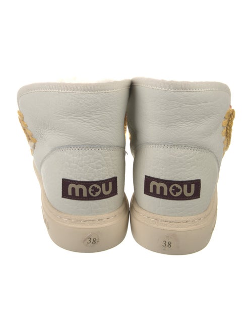 Mou Leather Patterned Boots