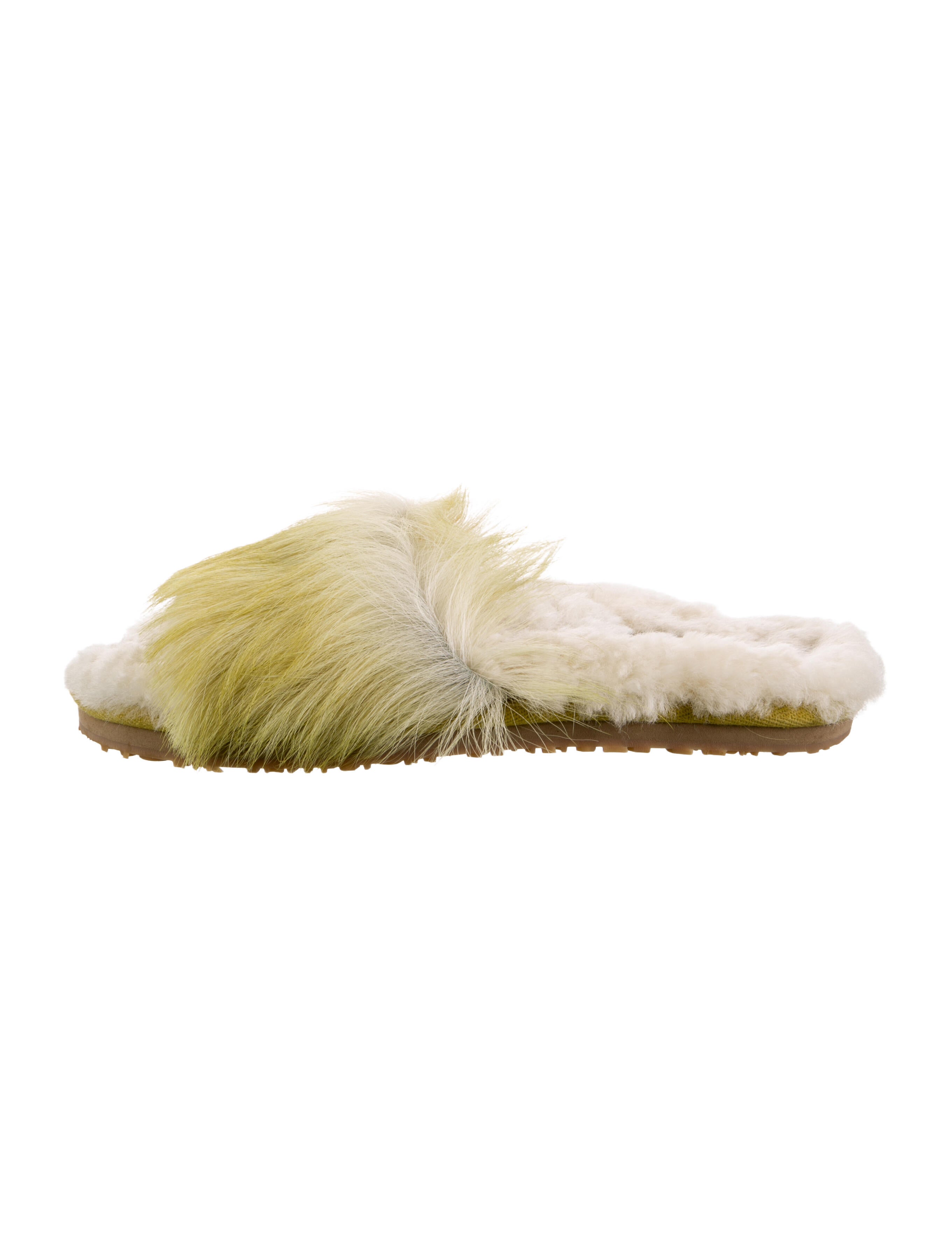Mou Faux Fur Slides