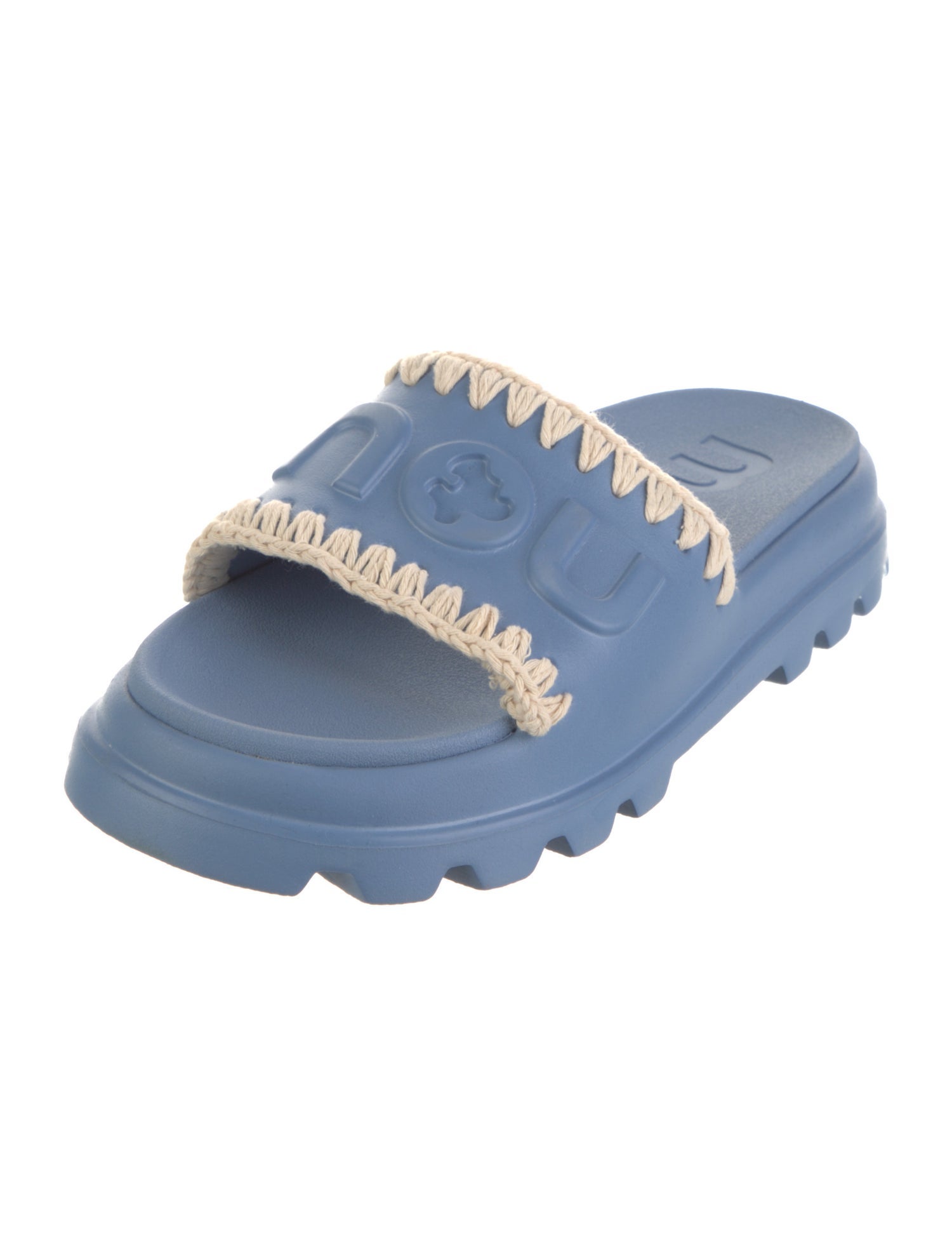 Mou Rubber Crochet Trim Slides