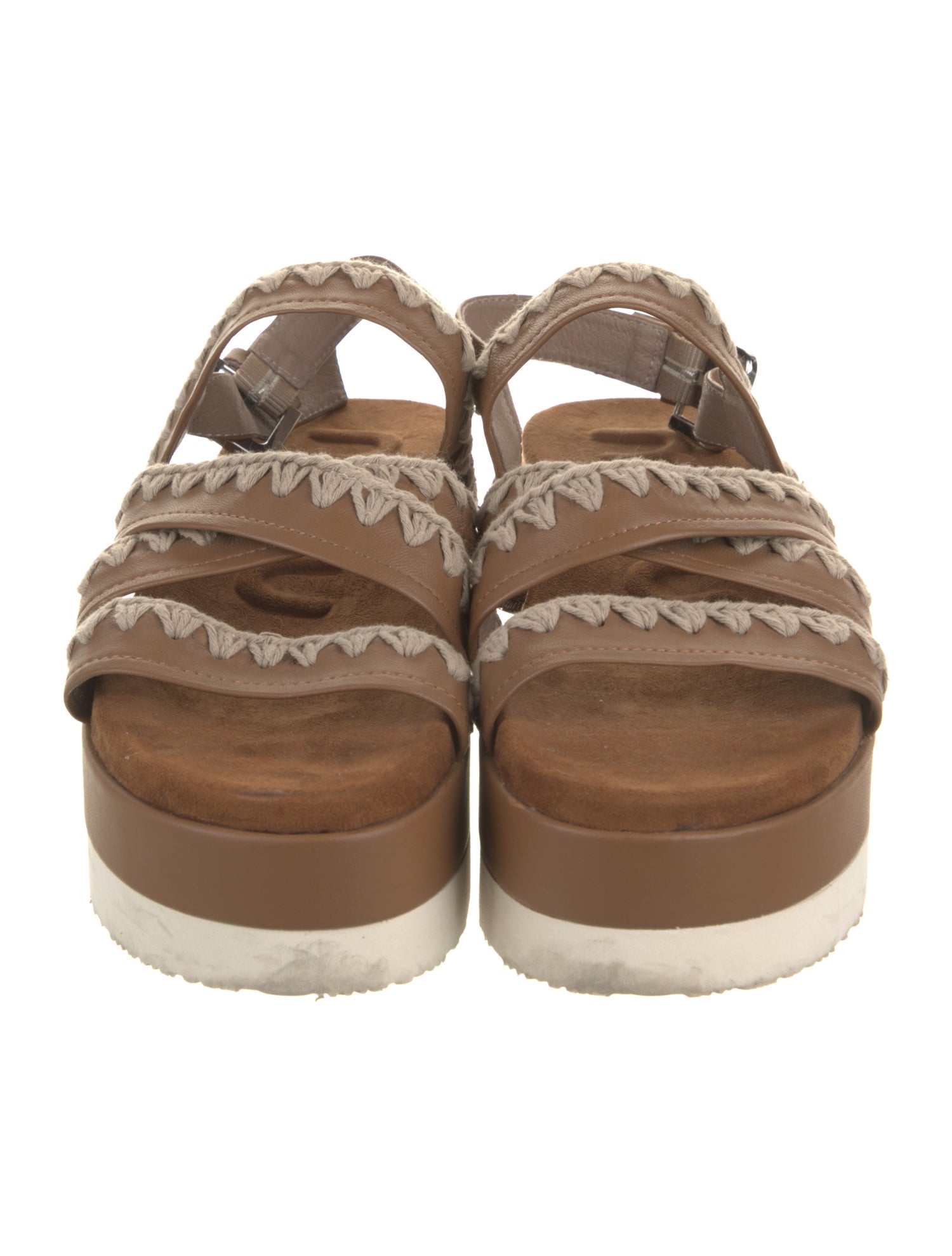 Mou Leather Slingback Sandals