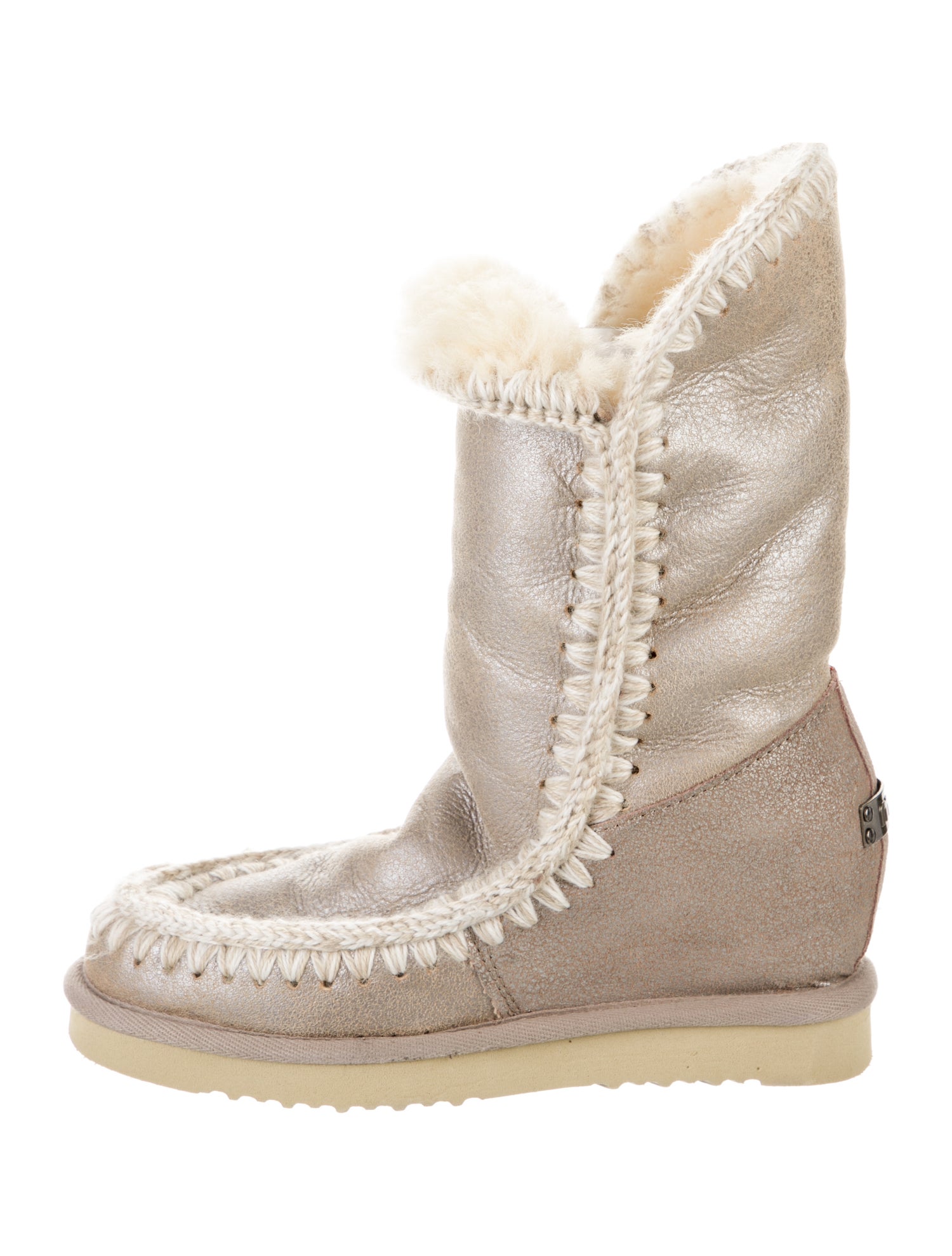 Mou Leather Combat Boots