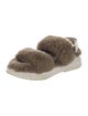 Mou Shearling Slingback Sandals