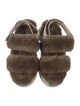 Mou Shearling Slingback Sandals