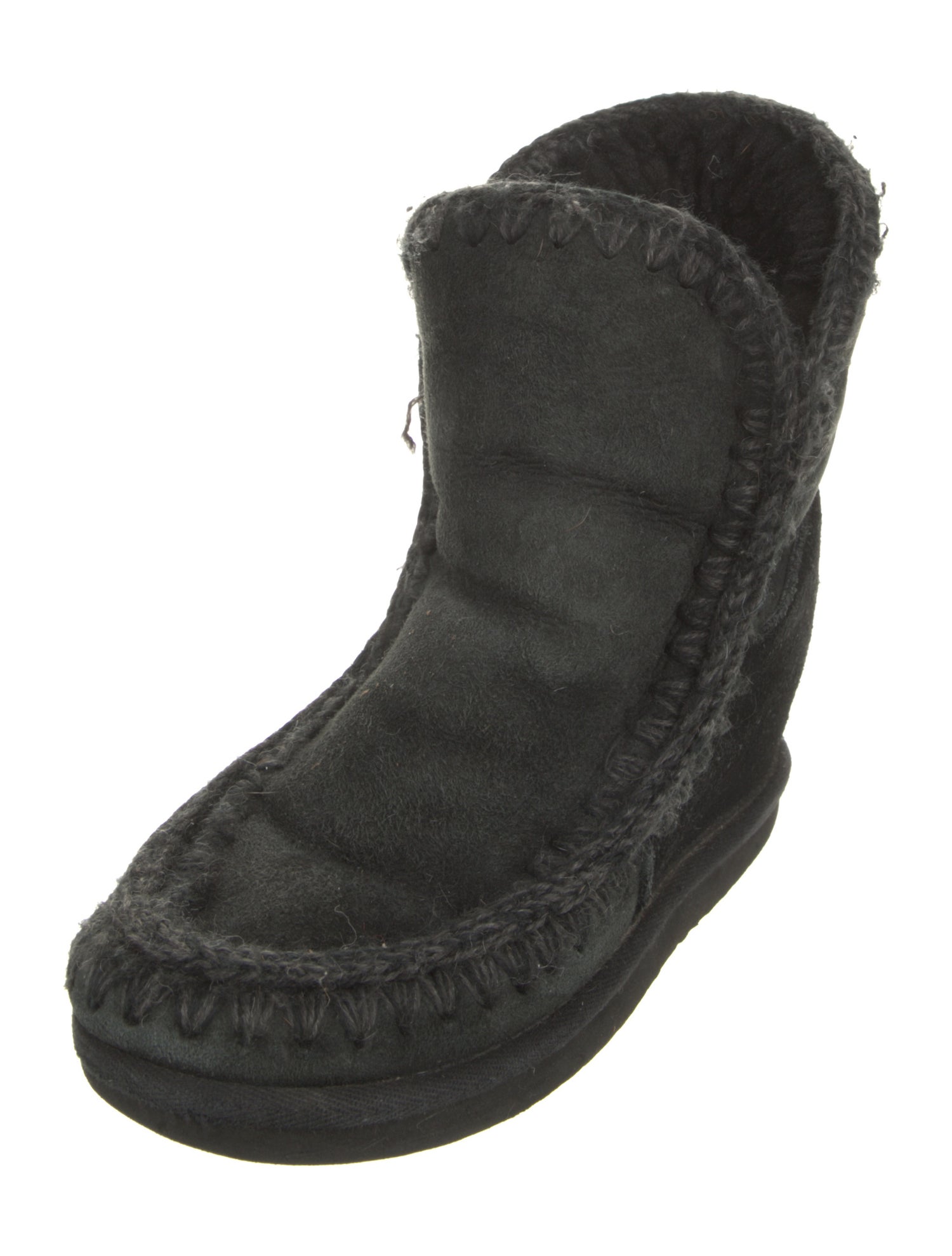 Mou Suede Fur Trim Boots