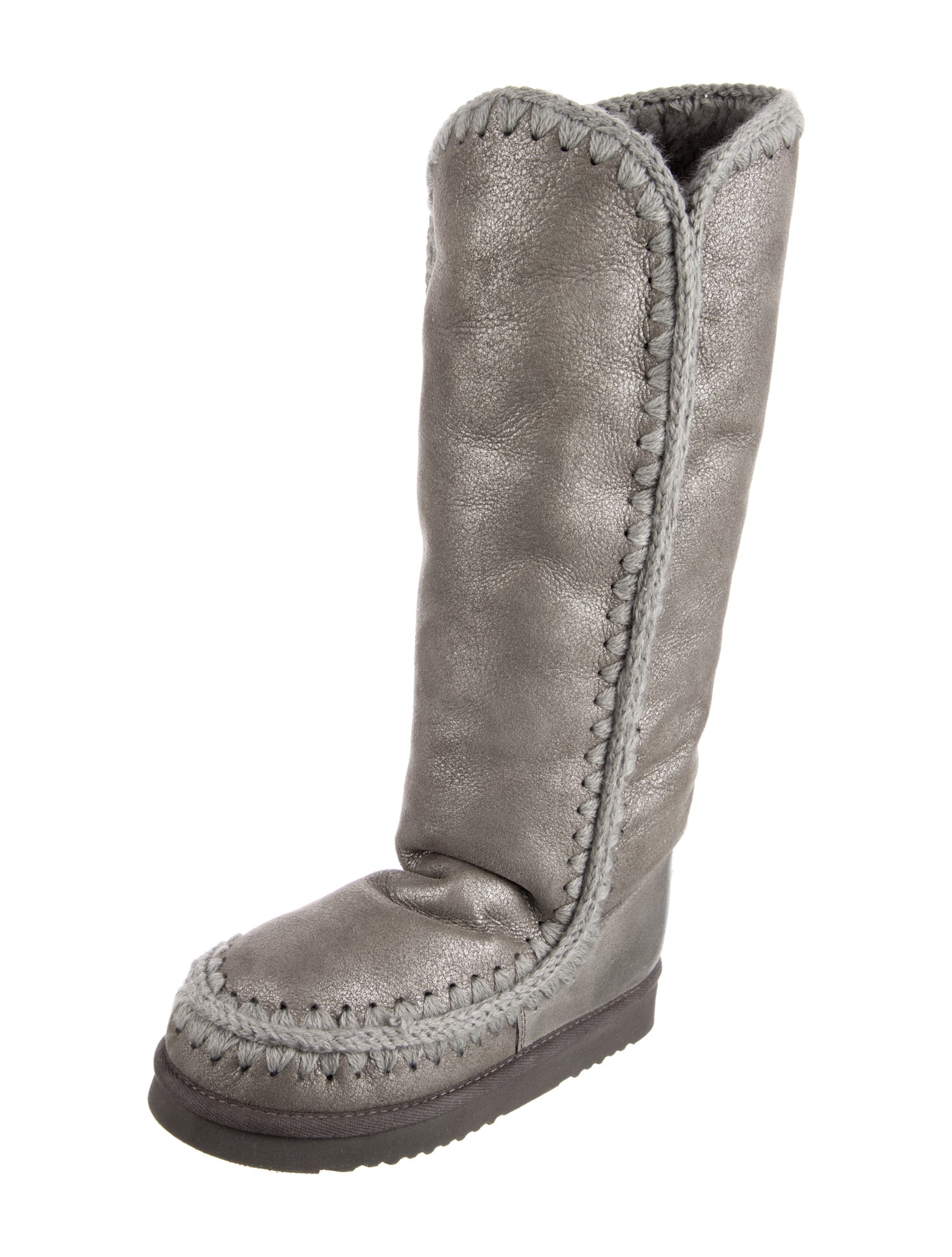 Mou Leather Riding Boots