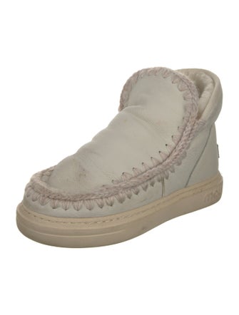 Mou Leather Lace-Up Boots