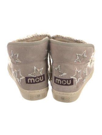 Mou Suede Patterned Boots