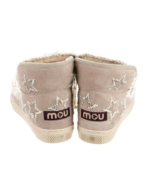 Mou Suede Printed Hiking Boots